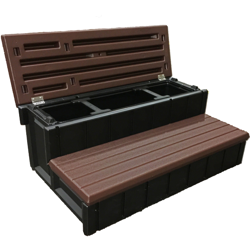 Leisure Accents Spa Storage Step - Espresso